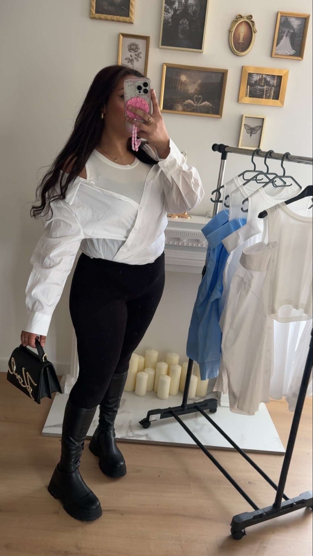 Chemise & crop top BLANC