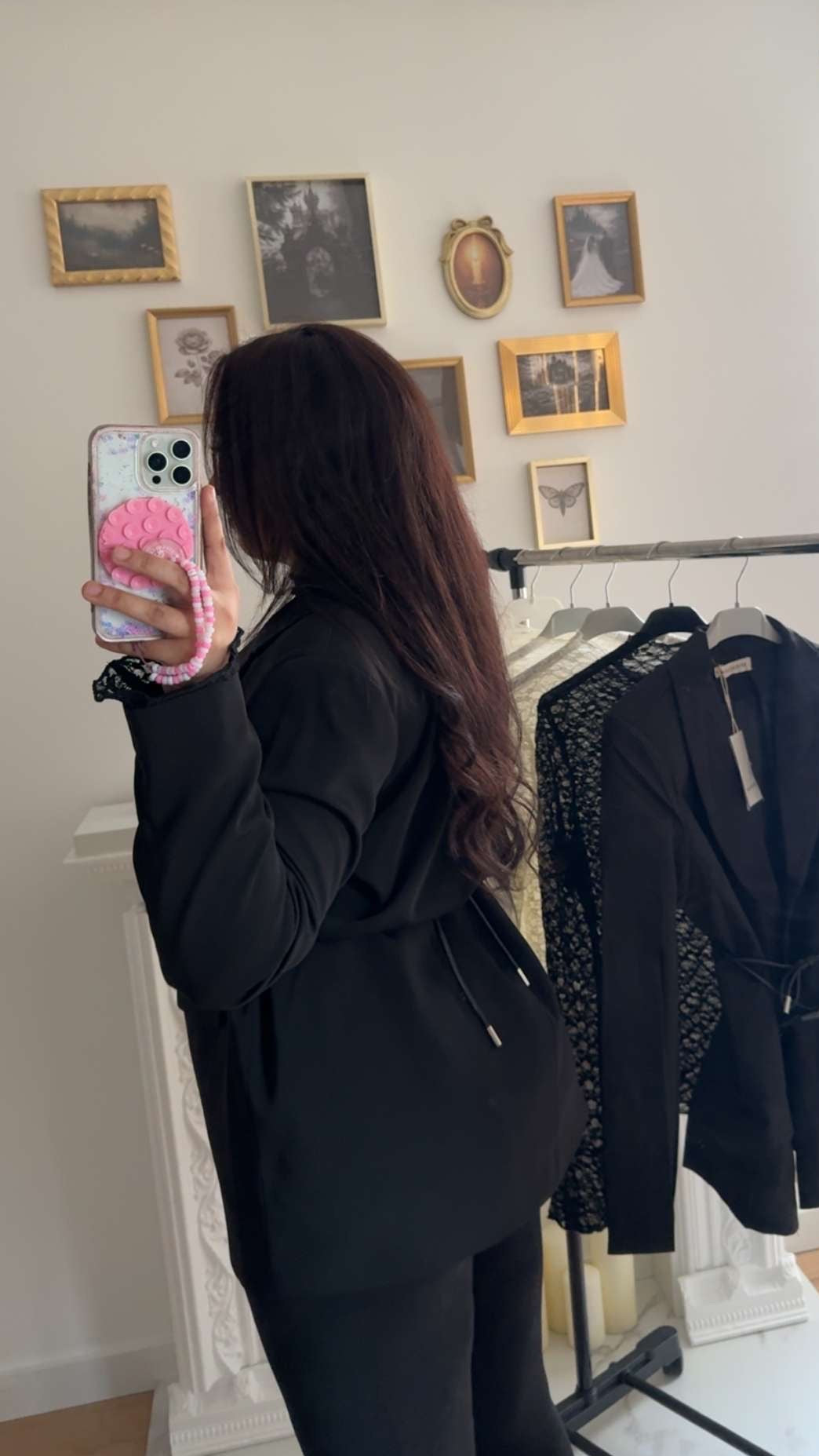 Blazer NOIR avec ceinture sac