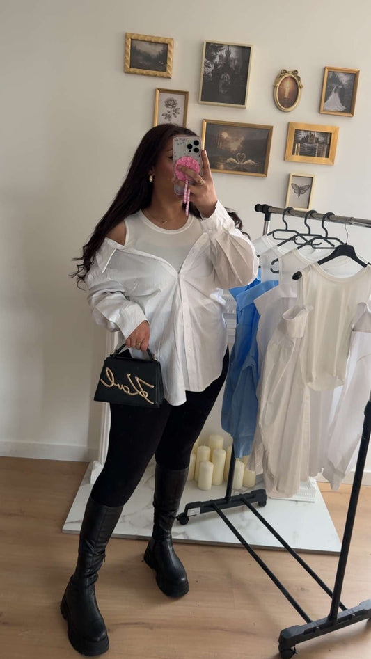 Chemise & crop top BLANC