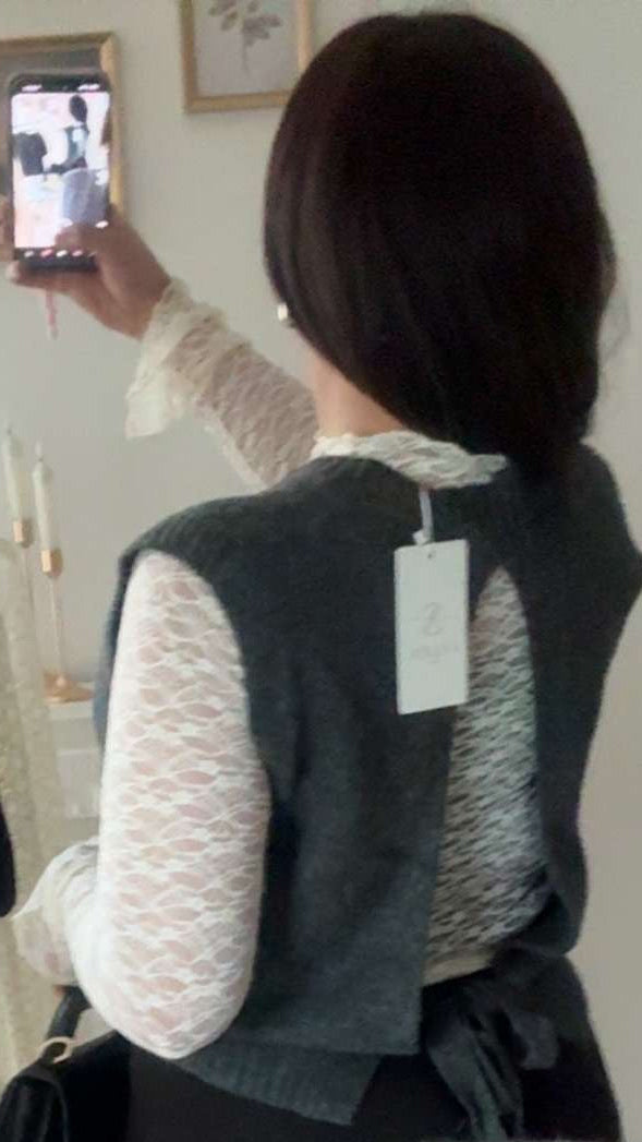 Pull sans manche GRIS